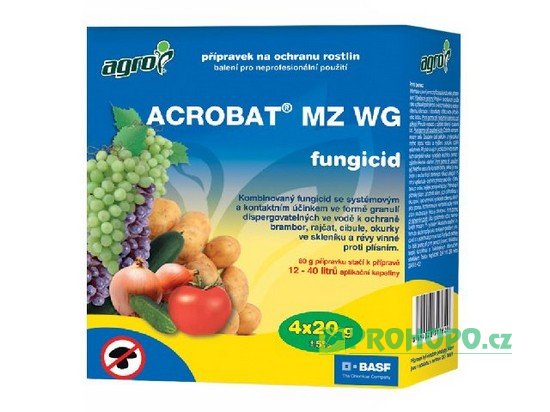Acrobat MZ WG 4x20g - proti plísni révové, bramborové, okurkové a cibulové