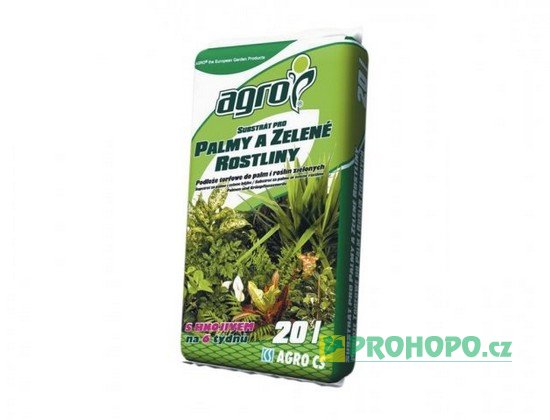 AGRO Substrát pro palmy a zelené rostliny 20l