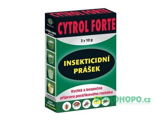 Cytrol Forte 2x10g - k hubení široké škály obtížného létajícího a lezoucího hmyzu, zejména štěnic