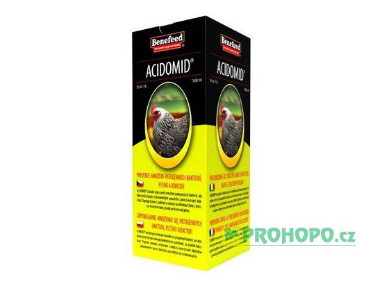 Acidomid D drůbež 1l - prevence množení patogenních bakterií, plísní a kokcidií