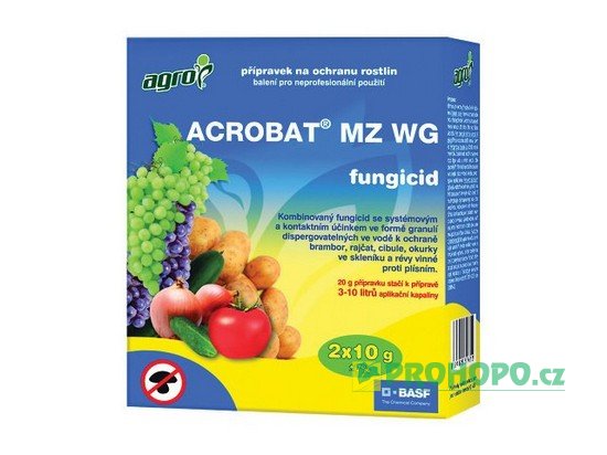 Acrobat MZ WG 2x10g - proti plísni révové, bramborové, okurkové a cibulové
