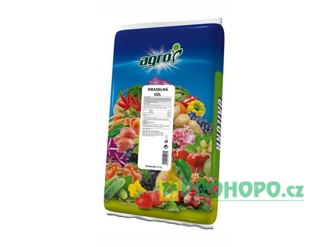 AGRO Draselná sůl 60% 20kg - pro podporu vyzrávání a vybarvení plodů a květů