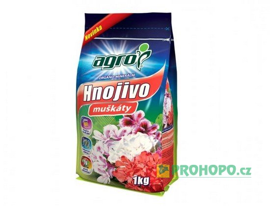 AGRO Hnojivo organo-minerální pro muškáty 1kg