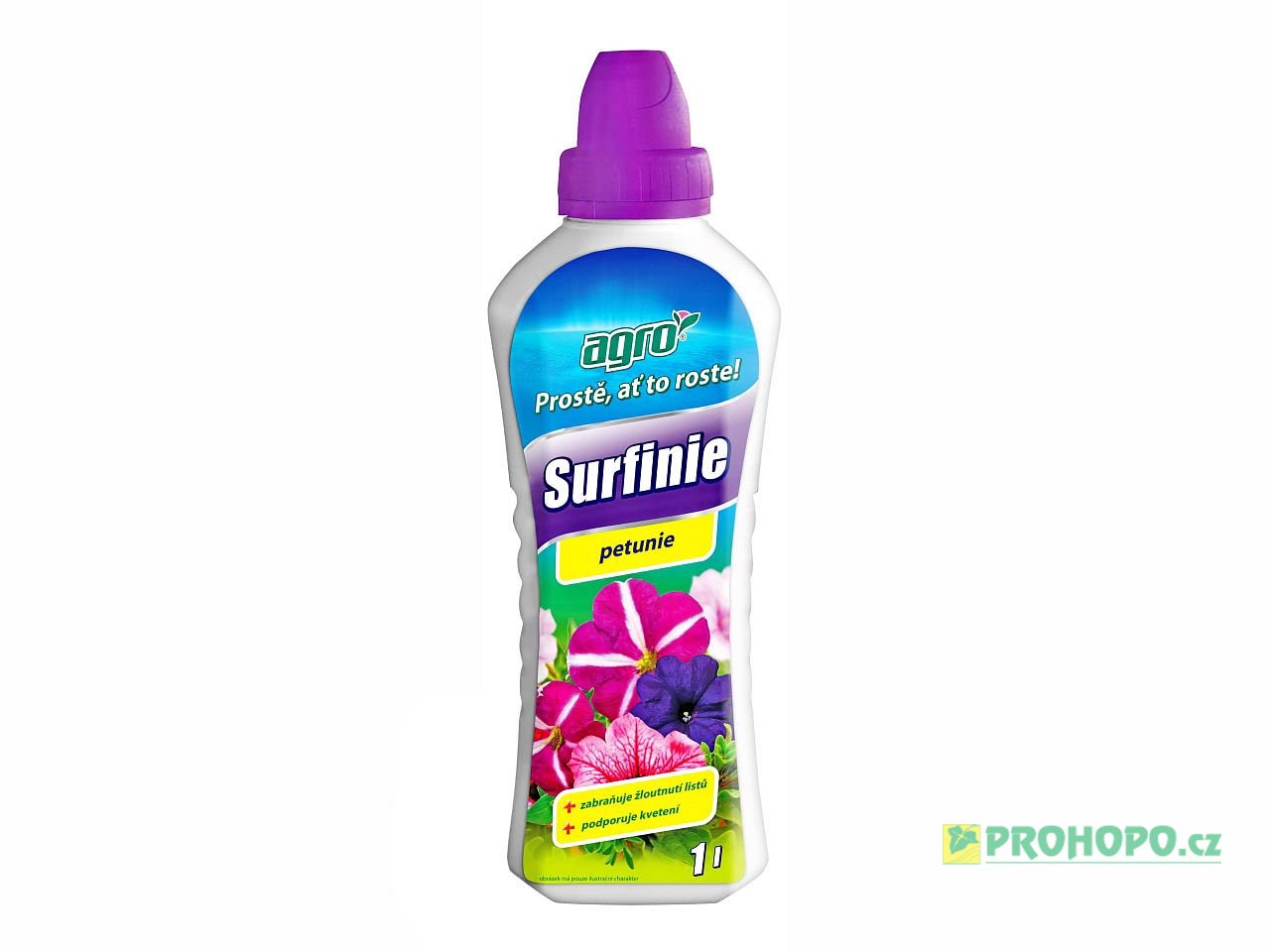 AGRO Kapalné hnojivo pro surfinie a petunie 1l - Prostě, ať to roste!