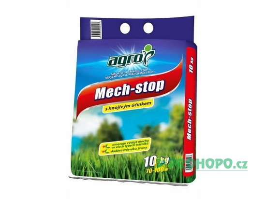 AGRO Mech-stop 10kg - omezuje výskyt mechu ve všech typech trávníků