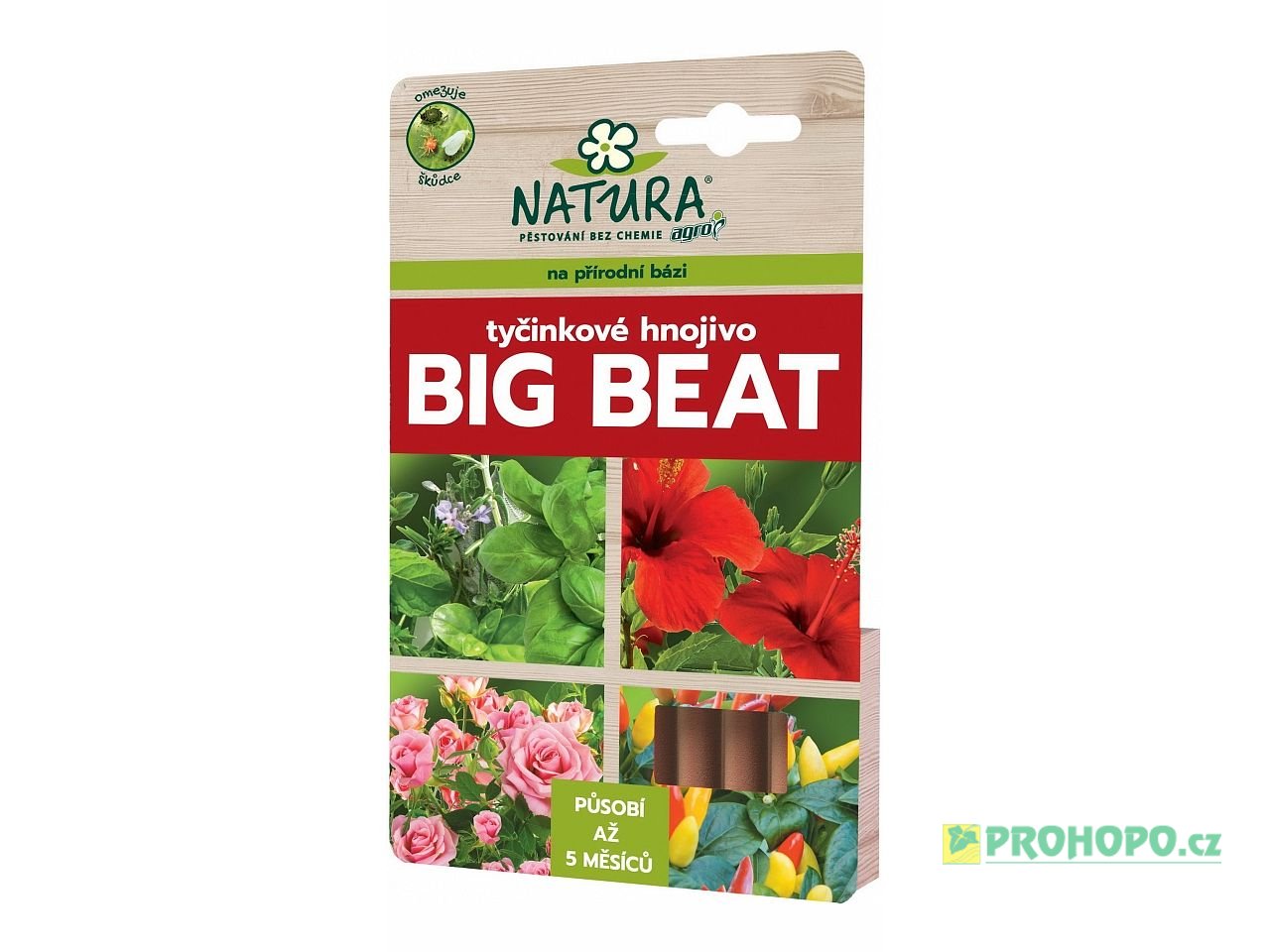 AGRO Natura Big Beat tyčinkové hnojivo 12ks. - dlouhodobě působící pro všechny druhy rostlin