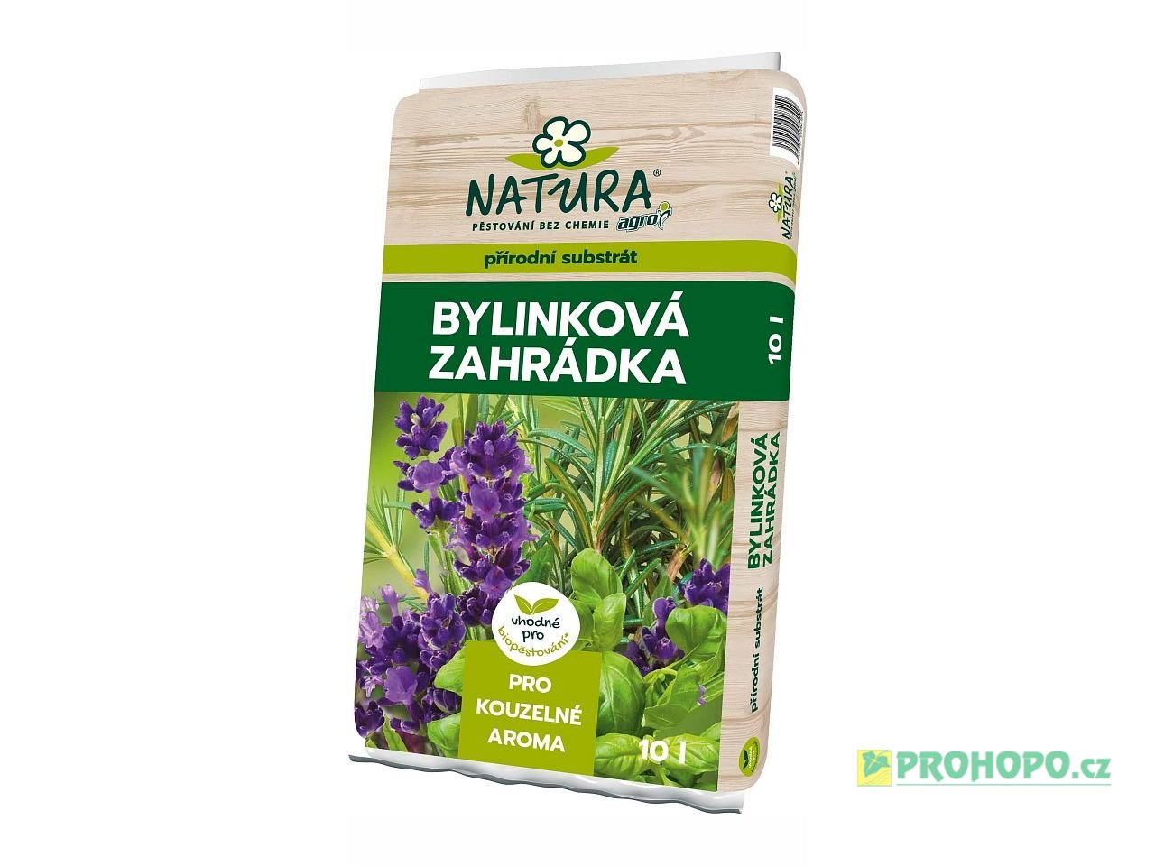 AGRO NATURA Substrát bylinková zahrádka 10l - pro bylinky a zelené koření v nádobách i volné půdě