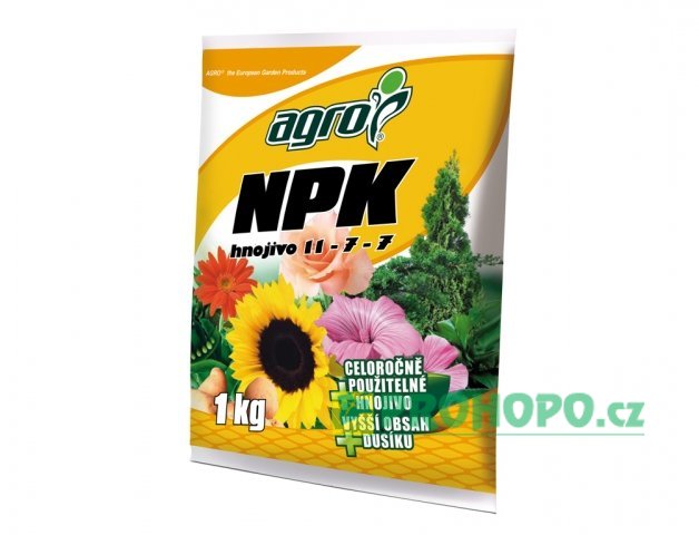 AGRO NPK 1kg se zeolitem 11-7-7
