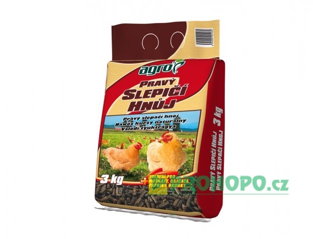 AGRO Slepičí hnůj pravý 3kg