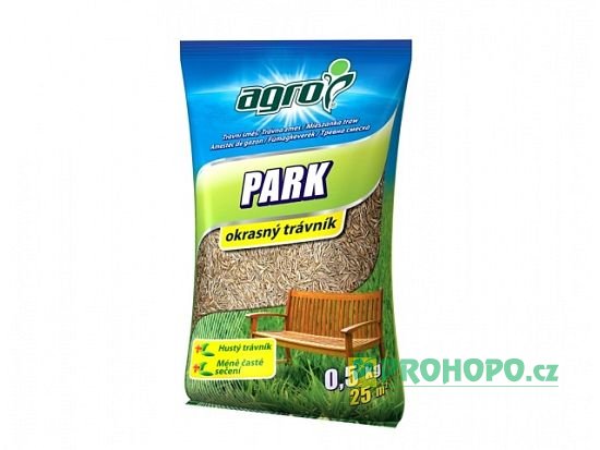 AGRO Travní směs park 0,5kg - směs pro mírně až středně zatěžované plochy