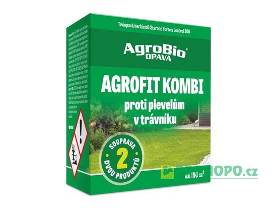 Agrofit kombi New  6+8ml - souprava dvou herbicidů pro hubení plevelů v trávnících na 100m2