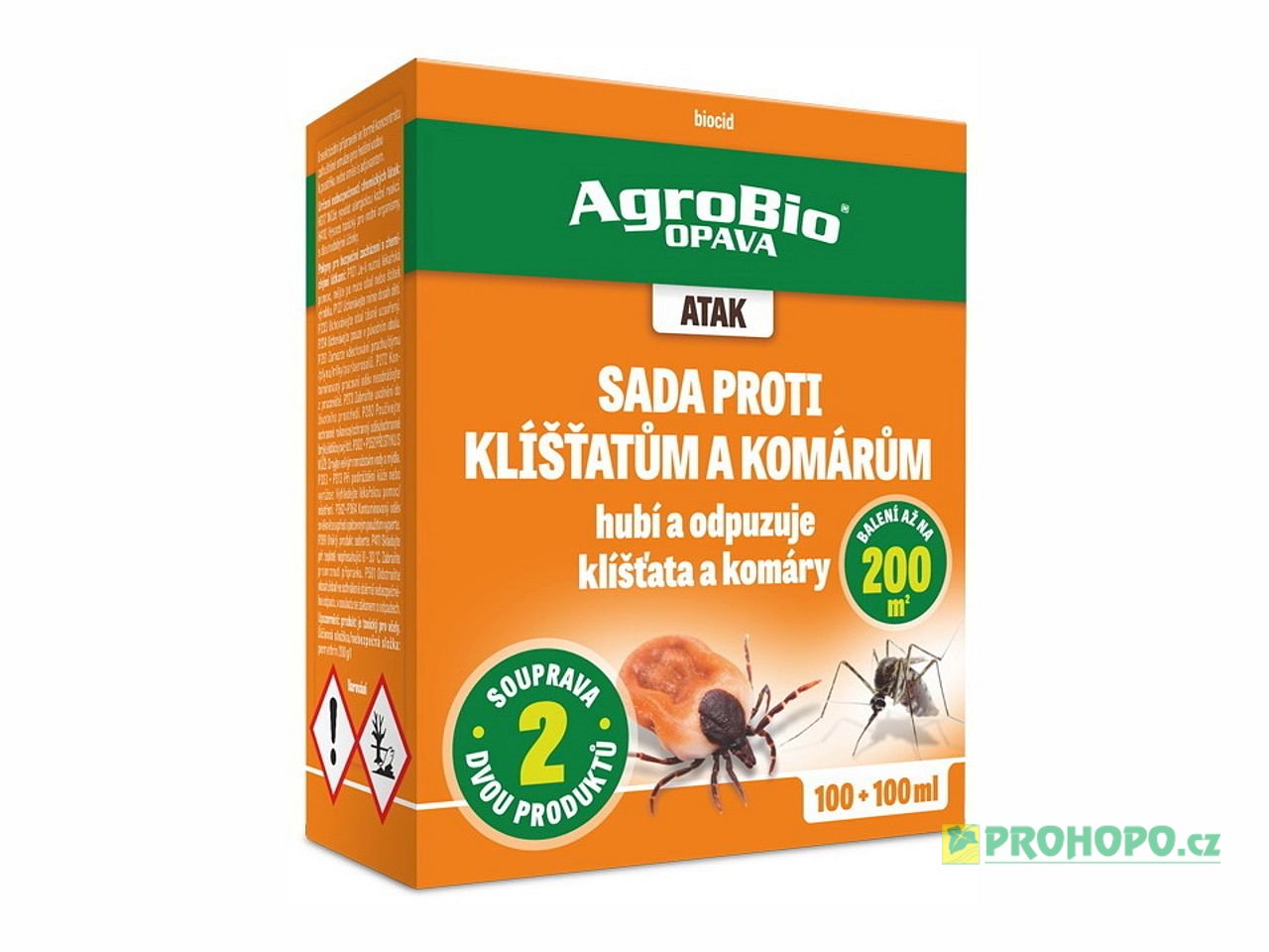 ATAK Sada proti klíšťatům a komárům 100+100ml - hubí a odpuzuje klíšťata a komáry