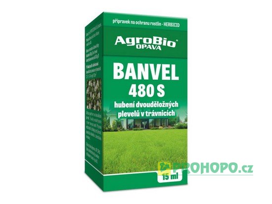 Banvel 480 S 15ml - proti plevelům v okrasných trávnících, pastvinách a kukuřici