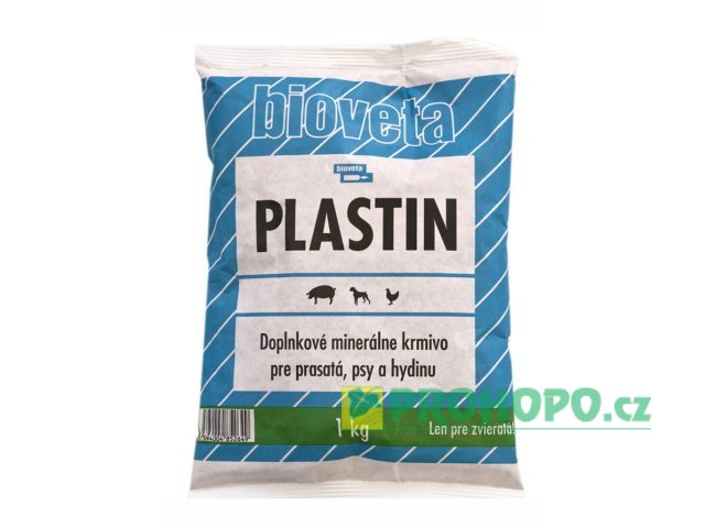 Bioveta Plastin 1kg - doplňkové minerální krmivo pro prasata, psy a drůbež
