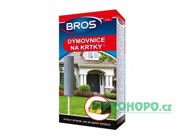 BROS Dýmovnice na krtky 3ks. - rychlý způsob jak se zbavit škůdců