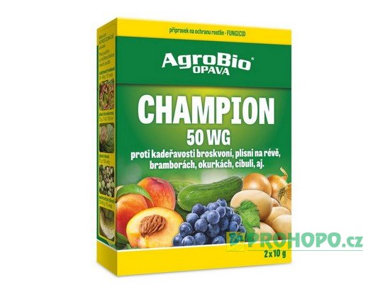 Champion 50 WG 2x10g - proti kadeřavosti broskvoní, plísni na révě, bramborách, okurkách, aj.