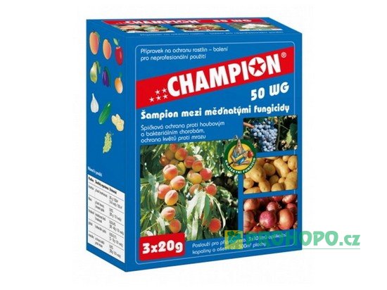 Champion 50 WG 3x20g - proti kadeřavosti broskvoní, plísni na révě, bramborách, okurkách, aj.