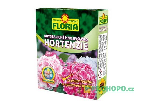 FLORIA Krystalické hnojivo pro hortenzie 350g - pro přihnojování hortenzií v nádobách i na záhonech