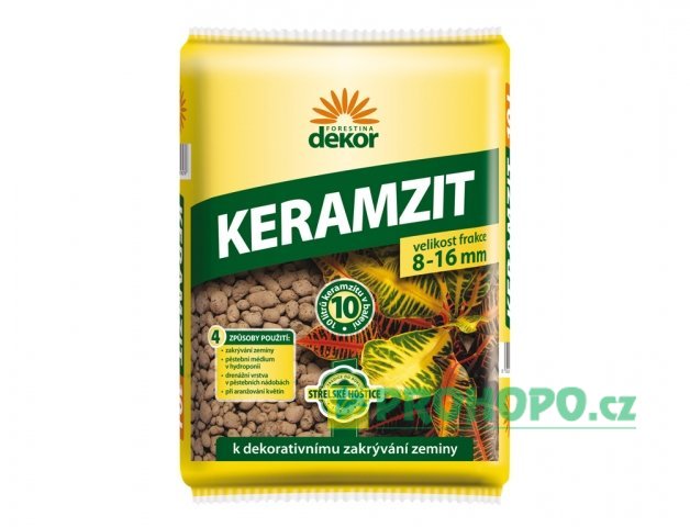 FORESTINA Dekor Keramzit 10l (8-16mm) - k dekorativnímu zakrývání zeminy