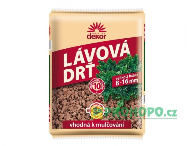 FORESTINA Dekor Lávová drť 10l (8-16mm) - k mulčování