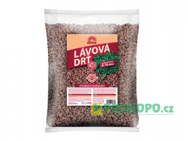 FORESTINA Dekor Lávová drť 20l (8-16mm) - k mulčování