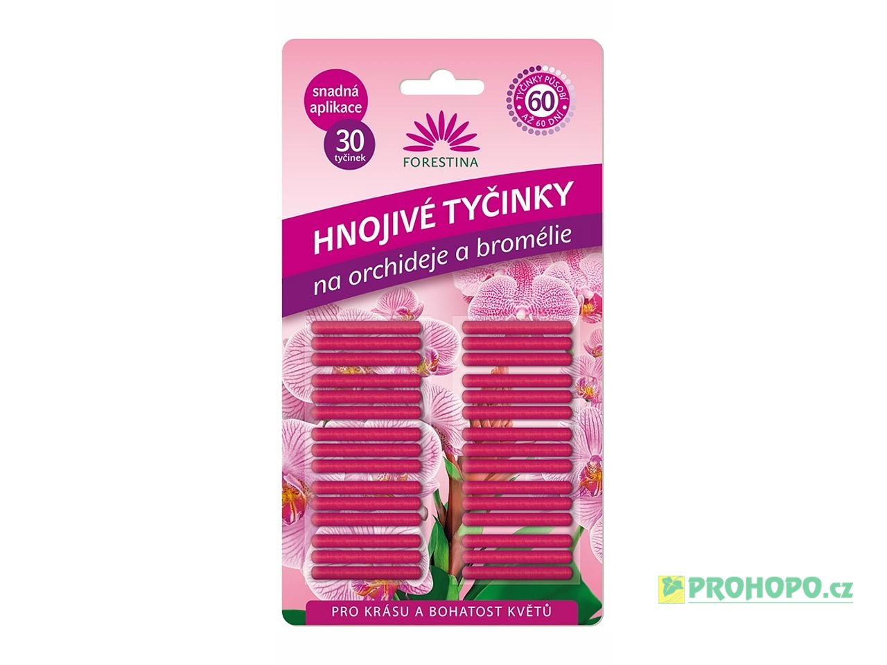 FORESTINA hnojivé tyčinky 30ks. - hnojivo pro orchideje a bromélie