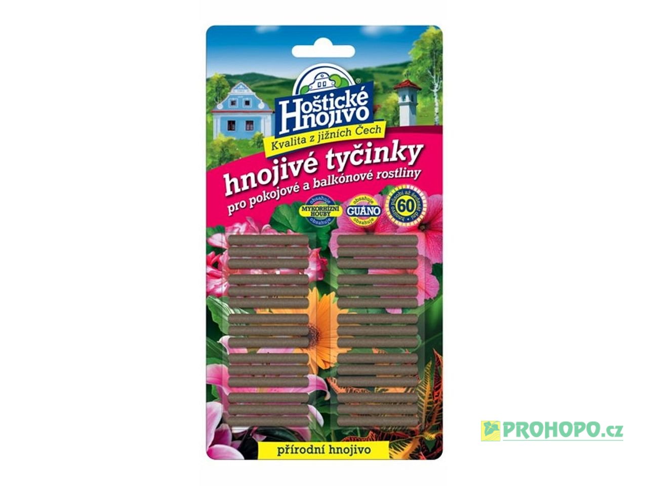 FORESTINA Hoštické hnojivé tyčinky 30ks. - přírodní hnojivo pro pokojové a balkonové rostliny