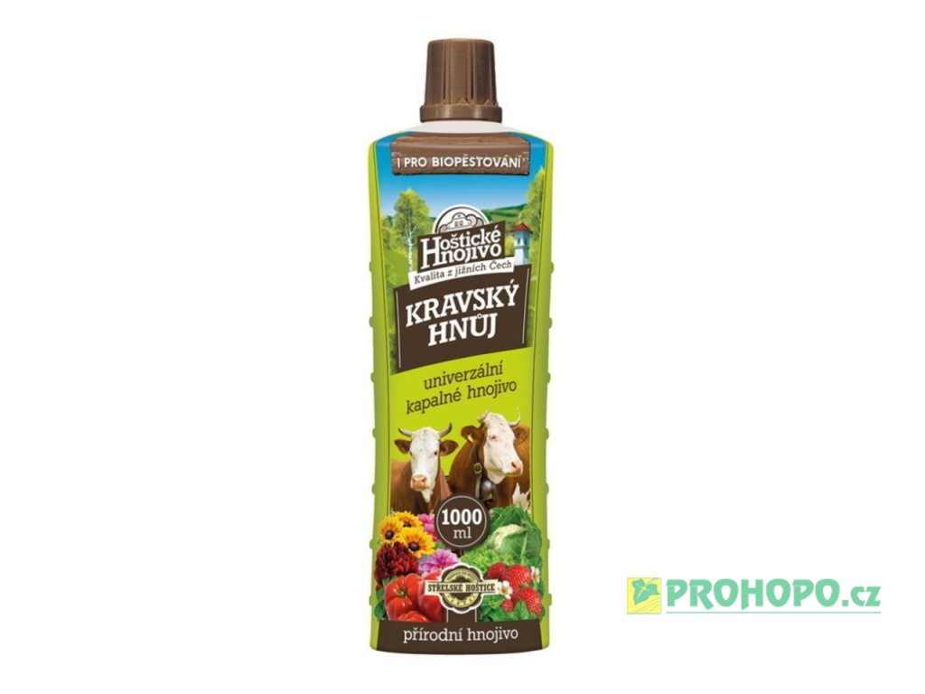 FORESTINA Hoštické Hnojivo Kravský hnůj tekutý 1l - přírodní univerzální hnojivo