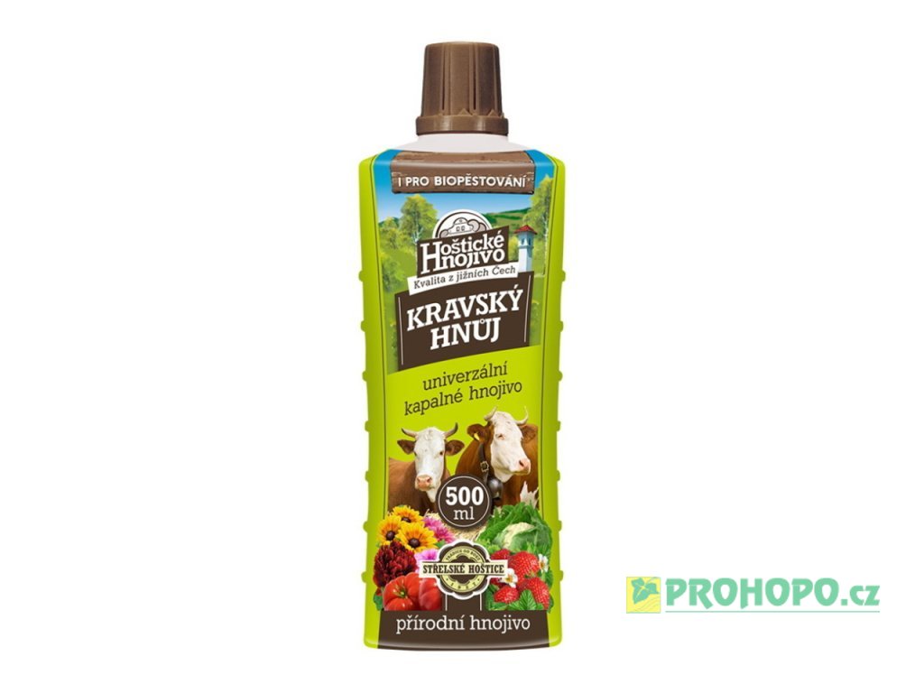 FORESTINA Hoštické Hnojivo Kravský hnůj tekutý 500ml - přírodní univerzální hnojivo
