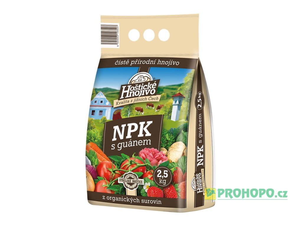 FORESTINA Hoštické NPK  2,5kg s guánem - čistě přírodní univerzální hnojivo
