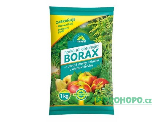 FORESTINA Mineral Hořká sůl s Boraxem 1kg - proti žloutnutí listů a poškození plodů