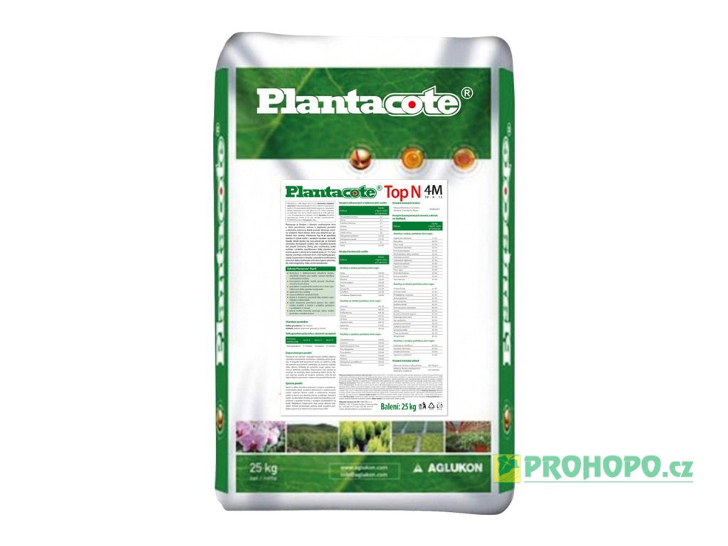 FORESTINA Plantacote Top N  4M 25kg - pro běžné sázení rostlin s vysokým požadavkem na dusík