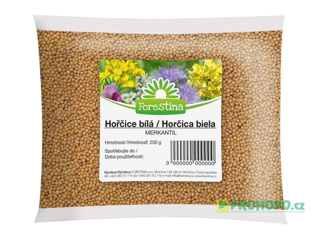 FORESTINA Semínko Hořčice 200g - merkantil pro zelené hnojení