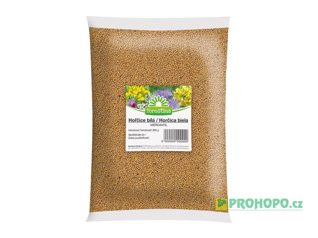 FORESTINA Semínko Hořčice 800g - merkantil pro zelené hnojení