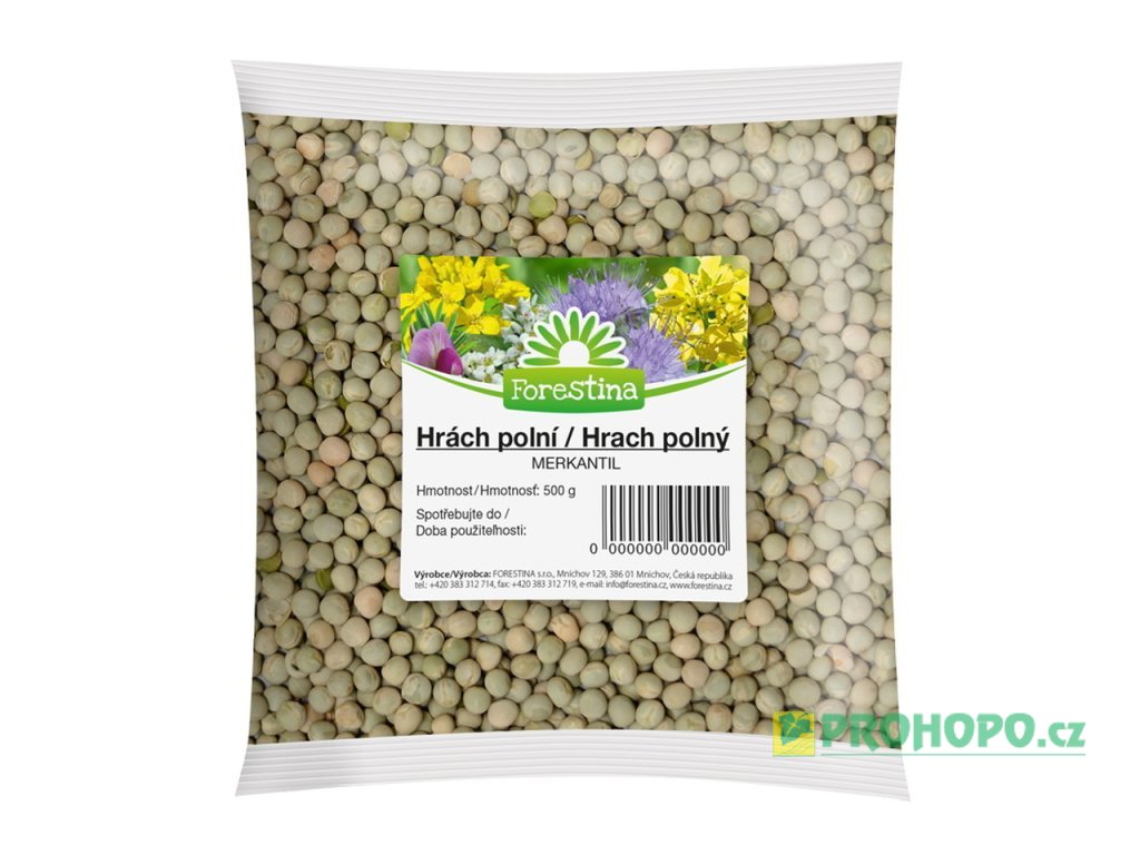 FORESTINA Semínko Hrách 500g - merkantil pro zelené hnojení