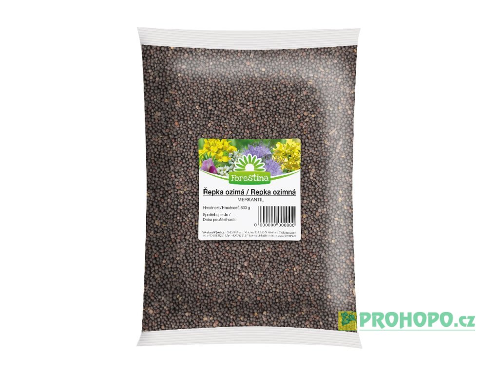 FORESTINA Semínko Řepka ozimá 800g - merkantil pro zelené hnojení