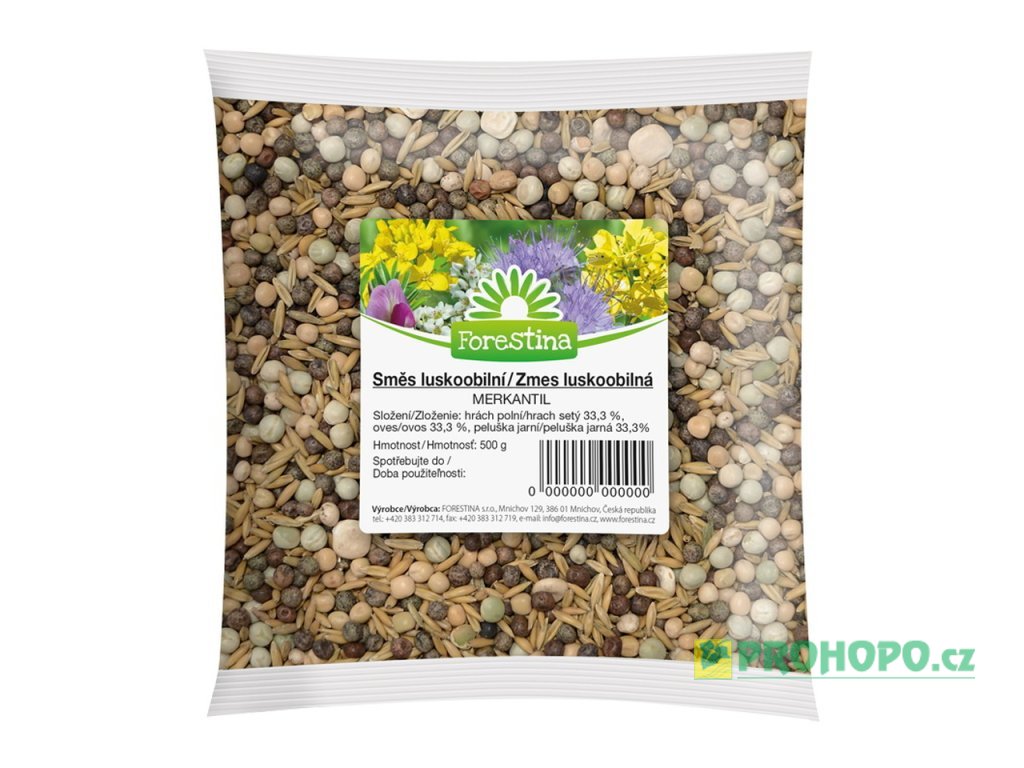 FORESTINA Semínko Směs luskoobilní 500g - merkantil pro zelené hnojení