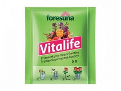 FORESTINA Vitalife 5g - krystalický prášek rozpustný ve vodě pro výživu řezaných rostlin