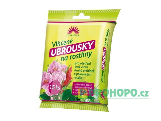 FORESTINA Vitalife Vlhčené ubrousky na rostliny 15ks.