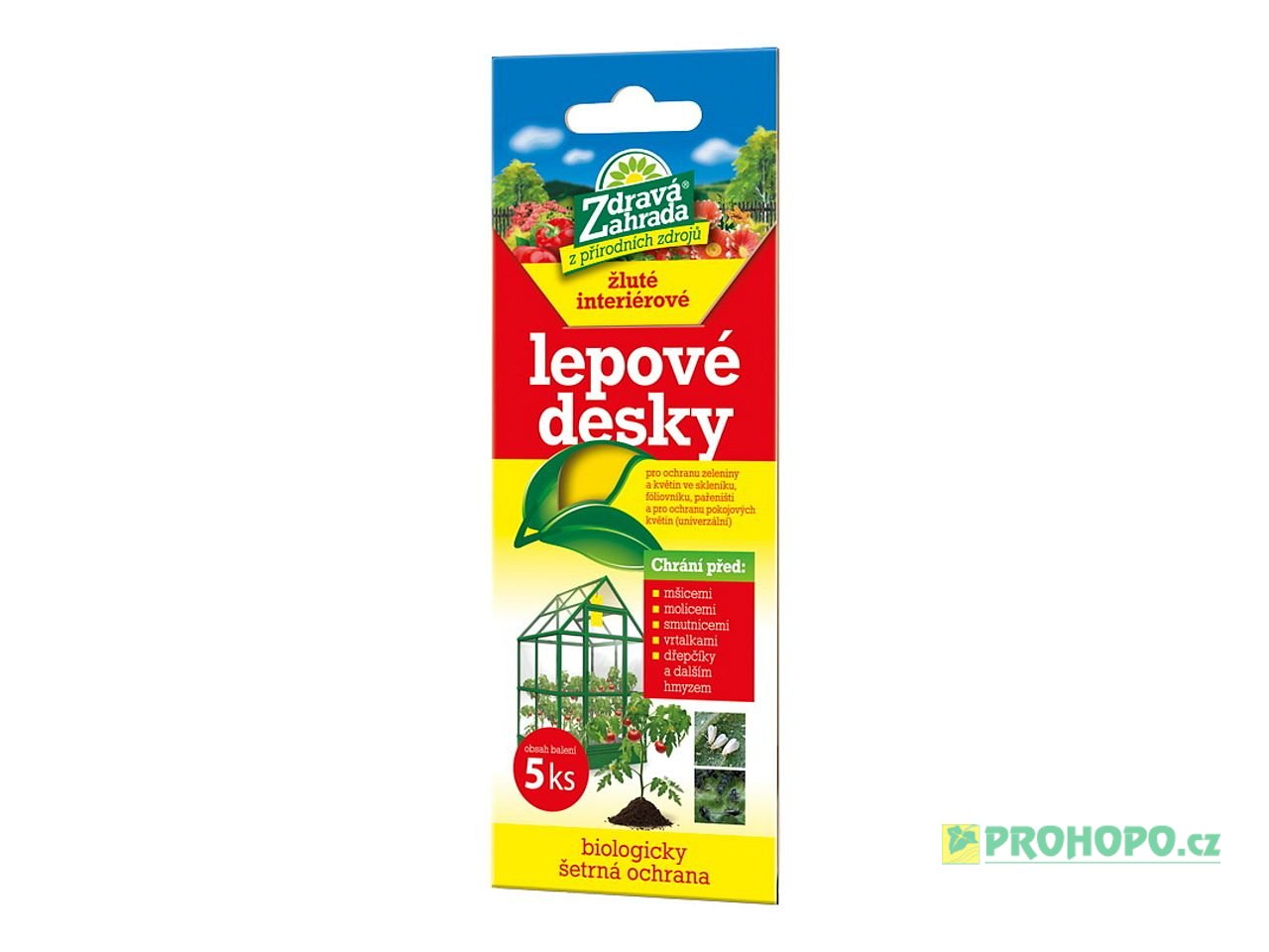 FORESTINA Zdravá zahrada Lepové desky do interiéru žluté 20x7,5cm 5ks.- proti molicím, smutnicím aj.