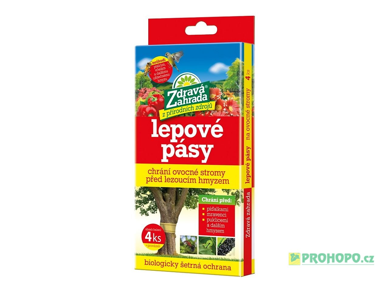 FORESTINA Zdravá zahrada Lepové pásy venkovní 50cm 4ks.- proti mravencům, píďalkám, puklicím aj.