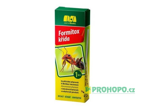 Formitox křída 8g - k hubení mravenců v interiérech bytových a nebytových prostorů