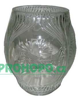 Kryt na svíci skleněný čirý