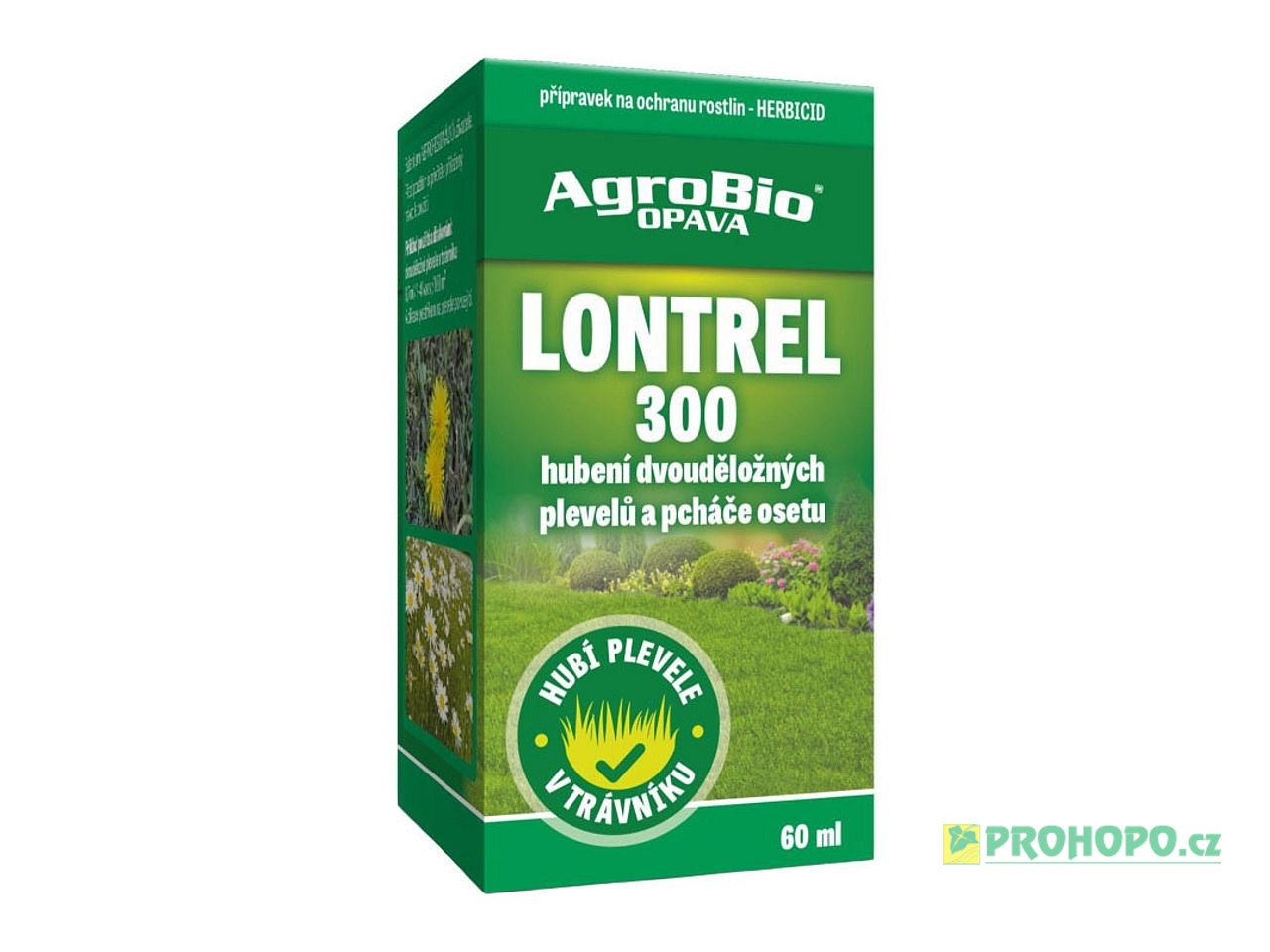 Lontrel 300 60ml - k hubení dvouděložných plevelů a pcháče osetu v trávníku