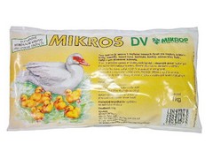 Mikros DV 1kg, doplňkové minerální krmivo pro výkrm a odchov drůbeže a kuřat