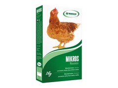 Mikros Nosnice - VDN 1kg, doplňkové minerální krmivo pro nosnice, kachny, husy a krůty ve snášce