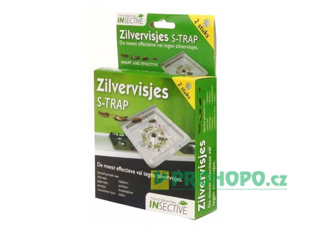 Monitorovací past Silverfish S-Trap na hmyz 2ks. - k detekci pohyblivých stádií hmyzu v interiéru