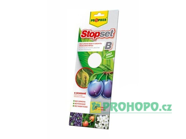 PROPHER Stopset B - bílé lepové desky 5ks. [25x10cm] - proti pilatkám