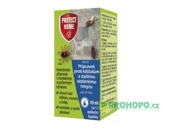 PROTECT HOME Ascyp PBO 10ml - přípravek proti klíšťatům a dalšímu obtížnému hmyzu