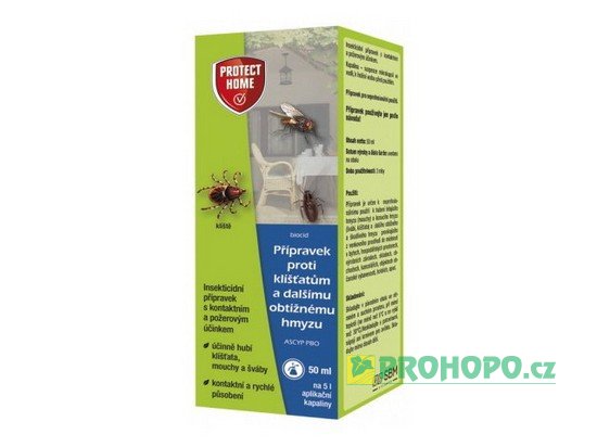 PROTECT HOME Ascyp PBO 50ml - přípravek proti klíšťatům a dalšímu obtížnému hmyzu